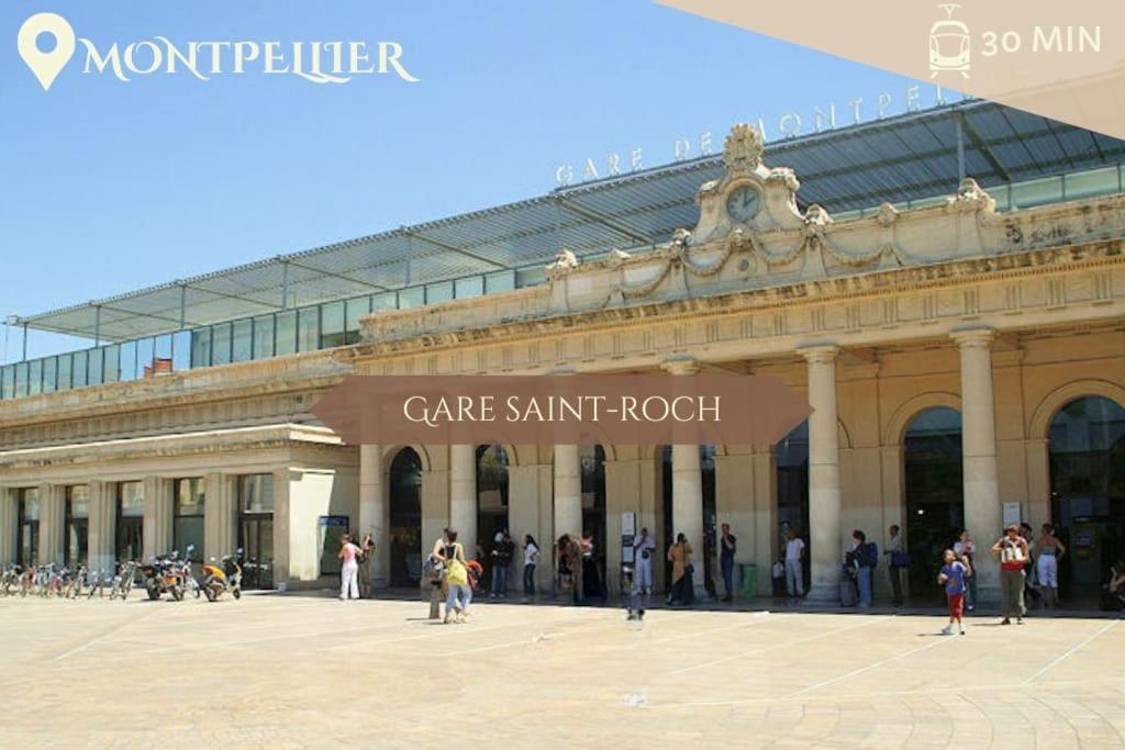 028- Chu Hopital, Appart 2Chambres, Parking, Tram Montpellier Exteriér fotografie